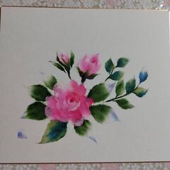 ちぎり絵　月ごよみ　　　4月のお題　ばら