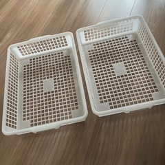 【取引中】B4バスケット　ホワイト