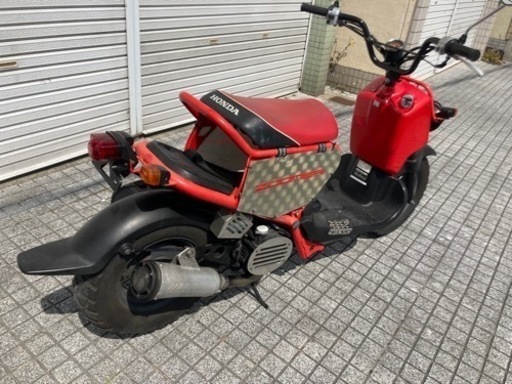 【ズーマー】ホンダ　AF57 ドライブベルト、バッテリー新品❗️マフラーカスタム　若林自転車　唐崎SALE❗️