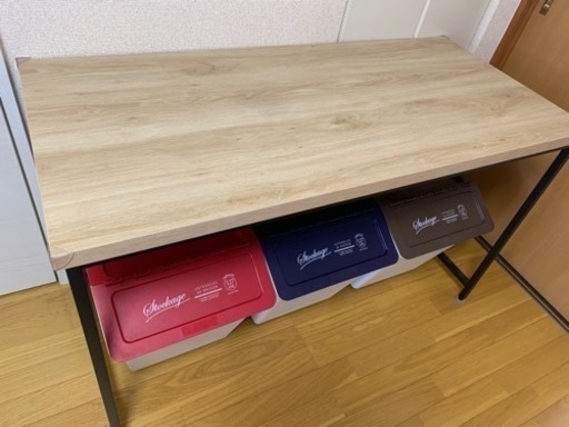 【お取引完了✨】ダイニングテーブル 木目×アイアン