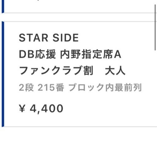 4／１０　横浜DeNA vs 中日　最前列