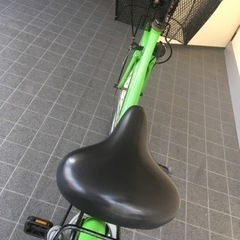 シンプルなママチャリ★グリーン自転車の画像