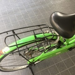 シンプルなママチャリ★グリーン自転車の画像
