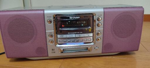 CD MDプレーヤー　SHARP製