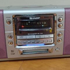 CD MDプレーヤー　SHARP製