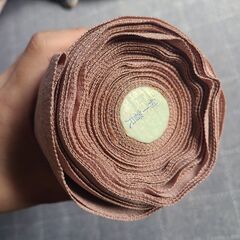 正絹反物と八掛セット　くすみピンク系　着物　反物の画像
