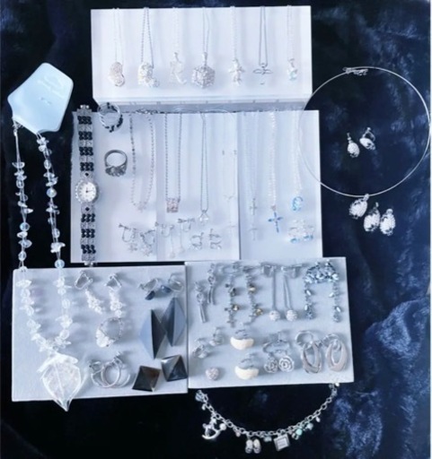 最終お値下げ！　40点セット　シルバージュエリー　アクセサリー　まとめ売り　バラ売り可