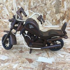 Wa88　木製バイク　置物の画像