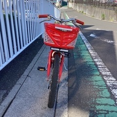 【 中古自転車】18インチ  (赤/シルバー)  BS【商談中】