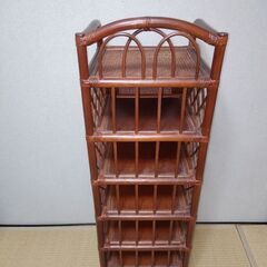籐製＊収納棚の画像