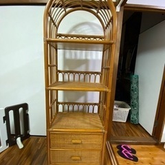 沖縄県与那原　お引取り限定　昭和レトロ ラタン家具 セット ⭐超おすすめ⭐3点セット⭐ (nachan) 宜野湾の収納家具《その他