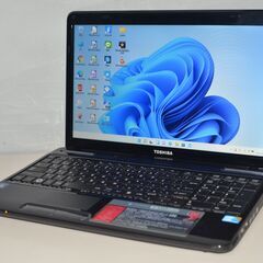 中古ノートパソコン 東芝 T350/36AB 最新Windows11+office 大容量HDD750GB Core i5-460M/4GB/HDMI/15.6インチ/無線内蔵/便利なソフト多数   