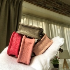 ハンドメイド 超繊革PU素材H超ミニエブリンバッグチャーム の画像