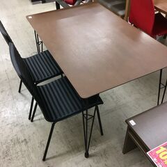 J948 ニトリ ダイニングテーブルセット Nクーボ 120 ブ...