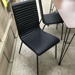 J948 ニトリ ダイニングテーブルセット Nクーボ 120 ブラック 1200×750×700 椅子2脚付き クリーニング済みの画像
