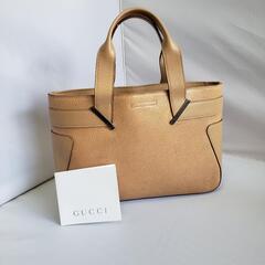 値下げ！GUCCI　グッチ　レザーハンドバッグ　