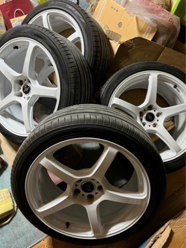 ワーク　エモーションt7r 30後期セルシオ純正ホイール　セット