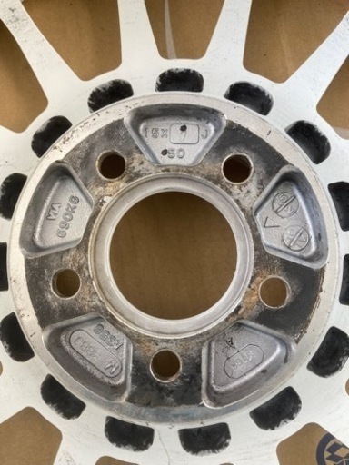 ②激レア中古品！ENKEI sport エンケイ スポーツ　100-5h 15インチ7J+50 2個セット インプレッサ レガシー