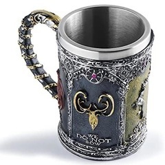 新品工芸品 スケルトン ゲーム・オブ・スローンズ 大きなマグカップ ビールのジョの画像