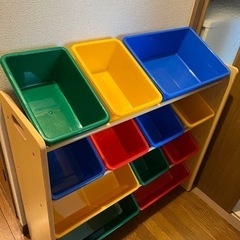 【受渡完了】おもちゃ棚　ラック4段の画像