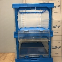 折りたたみコンテナ　5セット P55B-S SANKOの画像