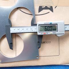 ワイド2DIN メーターパネル 60φ　アルミの画像