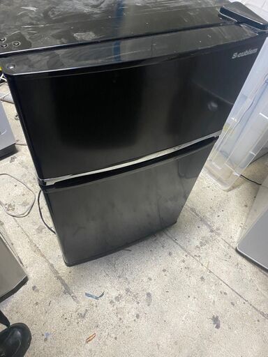 S-cubism エスキュービズム RM-90L02BK 冷凍冷蔵庫 2ドア冷蔵庫 ブラック 2019年製