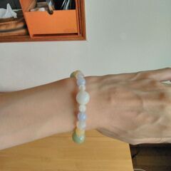 ★天然石ブレスレット★ ☆ハンドメイド ☆キャンディーカラー の画像