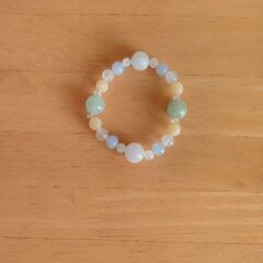 ★天然石ブレスレット★ ☆ハンドメイド ☆キャンディーカラー の画像