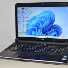 最新Windows11+office 爆速新品SSD256GB 富士通 LIFEBOOK AH56/D i5