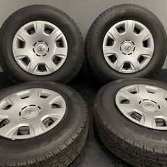 【BS ECOPIA R710 195/80R17 107/105N LT】夏タイヤ【トヨタ 200系ハイエース 純正ホイール 15インチ 6J6HPCD139.7+35】バリ溝　(VTF505) クレジットカード QRコード決済可能