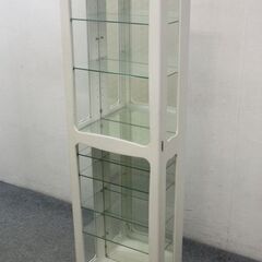コレクションケース キュリオケース 幅450×高さ1500㎜ ホワイト