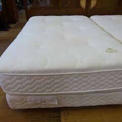 【愛品倶楽部柏店】キングスダウン(KINGSDOWN)　セミダブル ダブルクッションベッド インシグニア2　在庫2台の画像