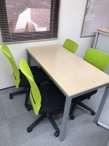 中古品　メッシュバックチェアー ハンター（4脚） 【引き渡し限定】