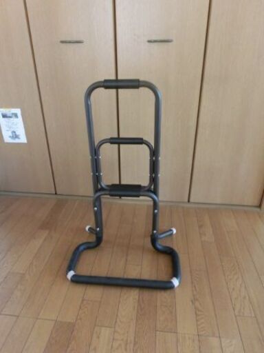 山善　YAMAZEN　立ち上が営補助手すり　ダークブラウン　KRT-80（DBR）介護