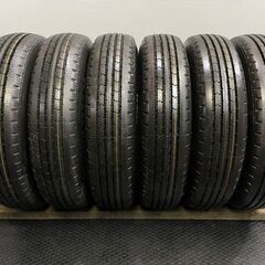 新車外し 2021年製 BS V-STEEL RIB R202 205/80R17.5 120/118L LT 17.5インチ トラック夏タイヤ 6本 エルフ キャンター デュトロ　クレジットカード QRコード決済可能(TU158)