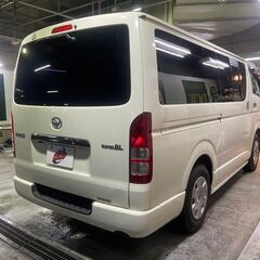 自社ローン★金利無し★回数制限無し★ハイエーススーパーGL★ホワイト★社外ナビ・TV・バックカメラ・ETC★フリップダウンモニター★ウッドコンビハンドルの画像