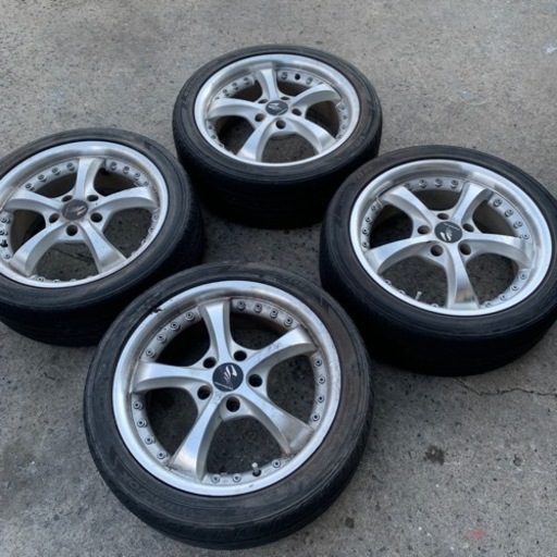 215/45ZR17夏タイヤアルミ中古セット4本