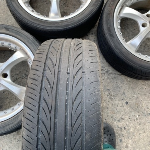 215/45ZR17夏タイヤアルミ中古セット4本