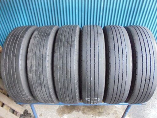 ブリヂストン V-STEEL RIB R202 Ecopia 205/85R16 117/115L LT　6本 6～7分溝4本と6分溝2本