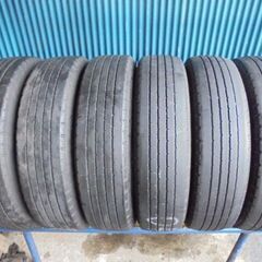 ブリヂストン V-STEEL RIB R202 Ecopia 205/85R16 117/115L LT　6本 6～7分溝4本と6分溝2本