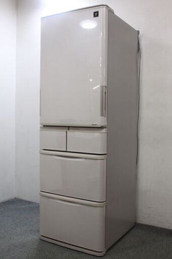 シャープ スリム5ドア冷凍冷蔵庫 どっちもドア 412L 自動製氷 SJ-PW41C-C ベージュ 2017年製 SHARP  中古家電 店頭引取歓迎 R5658)