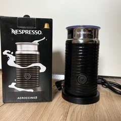セットNespresso (ネスプレッソ) コーヒーメーカー➕ミルク加熱泡立て器 の画像