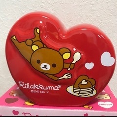 『未使用』リラックマ　ハート型　貯金箱の画像