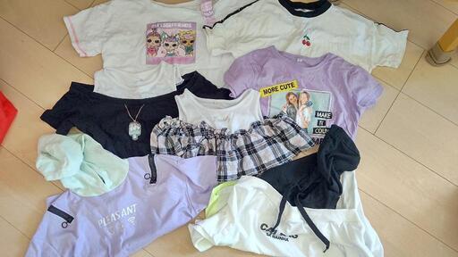 女の子夏服Tシャツ7点セット