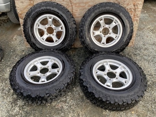 No.602 215/85R16×5.5J +22 5H ヨコハマジオランダー 4本セット ジムニー シエラ オフロード