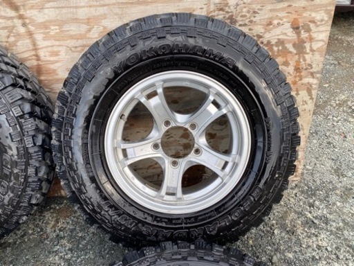 No.602 215/85R16×5.5J +22 5H ヨコハマジオランダー 4本セット ジムニー シエラ オフロード