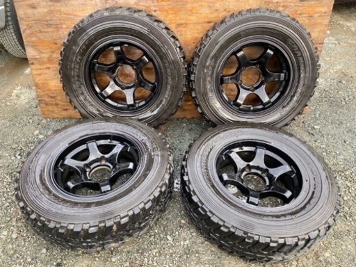 No.603 LT223/75R16×6.0JJ 5H ダンロップ 4本セット リフトアップ車 オフロード オリジン風