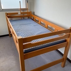 国産品で自然塗料！子供に優しい親子ベッド2段ベッド/二段ベッド（すのこベッド）「職人MADE 大川家具」認定商品 キッド二段ベッド 親子ベット  二段ベット 2段ベッド 2段ベット 寝具 おしゃれ シンプル ナチュラル 国産 コンパクト 家具 モダン 無垢材 木製ベッド | 家具の里