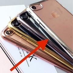 新品未使用　c.u.l　 バンパー風背面クリアメタリックiPhoneケース　iPhoneXR シルバーの画像